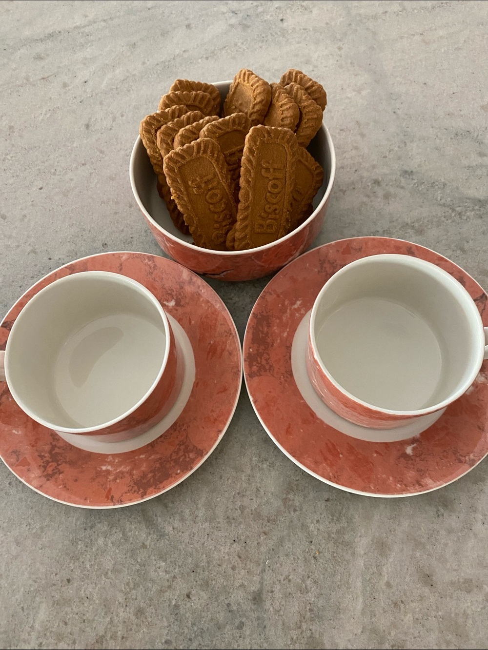 Villeroy & Boch Coral Porcelain Tea/Espresso Cup and Saucer Pair with Bowl
